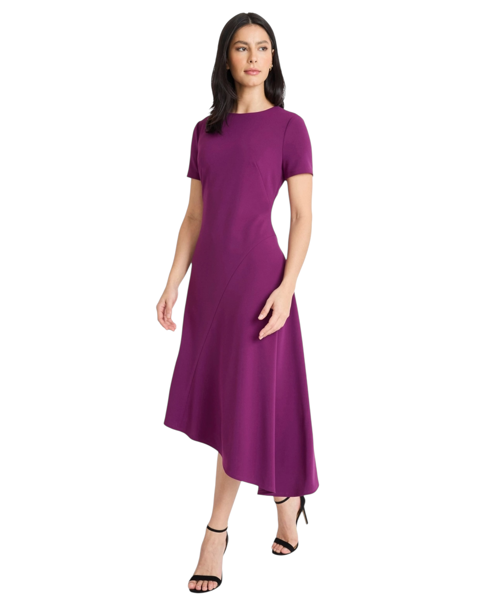 Asymmetrical Midi Dress