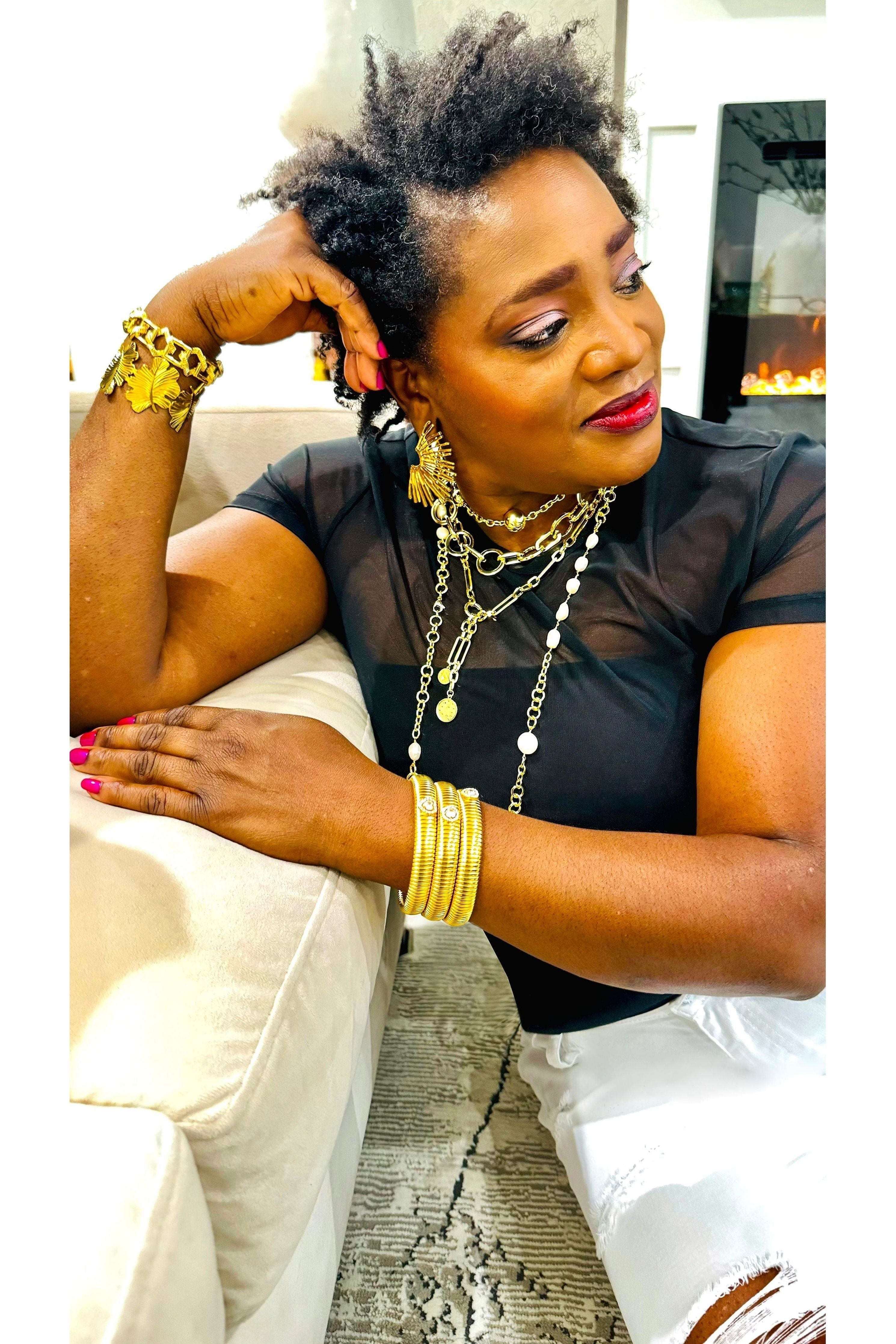Sunburst Water Resistant Earring - D-S Fashion Sophisticated Boutique