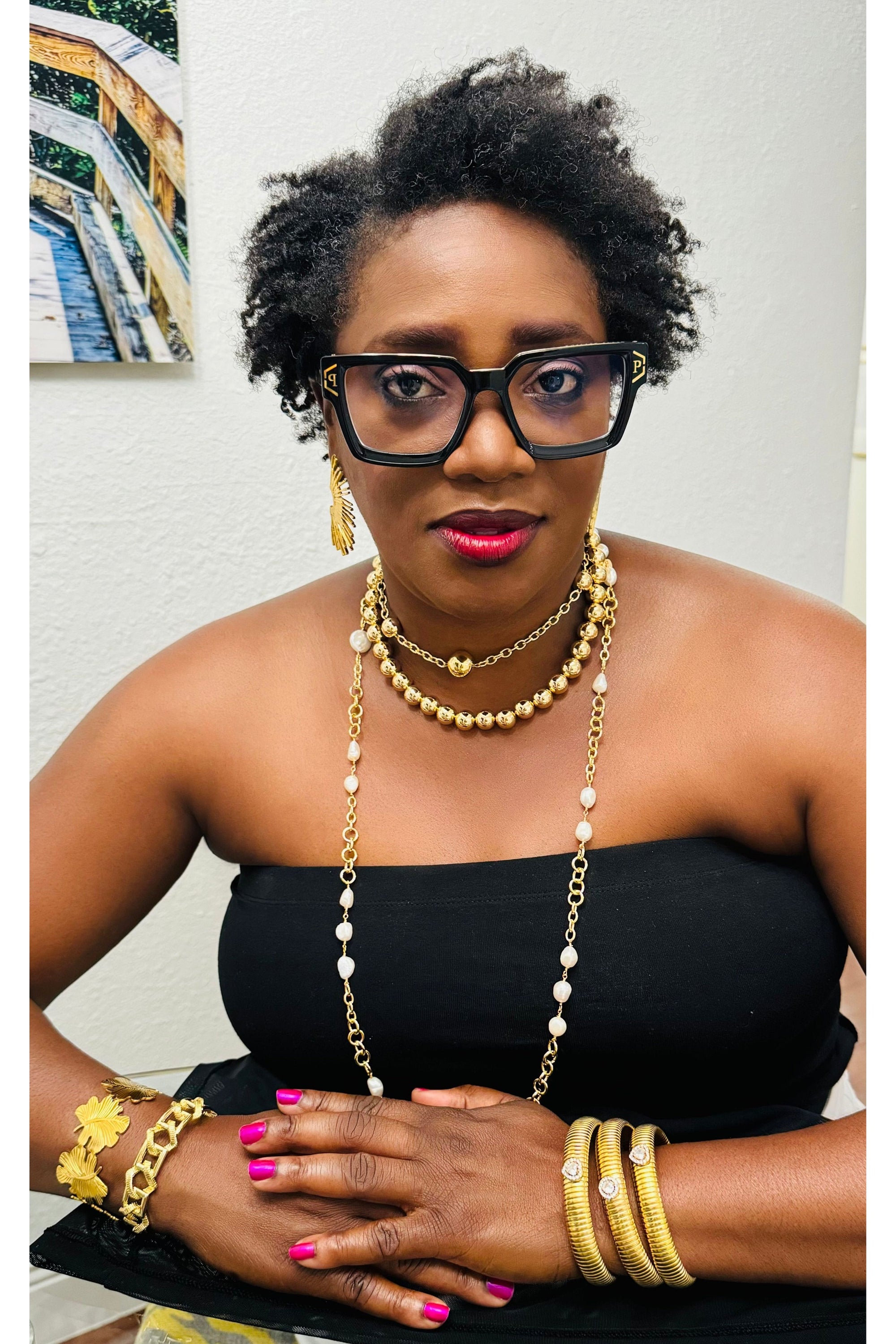Golden Sphere Chain Necklace - D-S Fashion Sophisticated Boutique