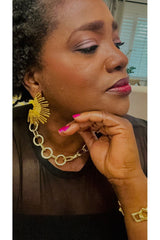 Sunburst Water Resistant Earring - D-S Fashion Sophisticated Boutique