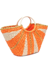Straw Beach Tote Bag - D-S Fashion Sophisticated Boutique