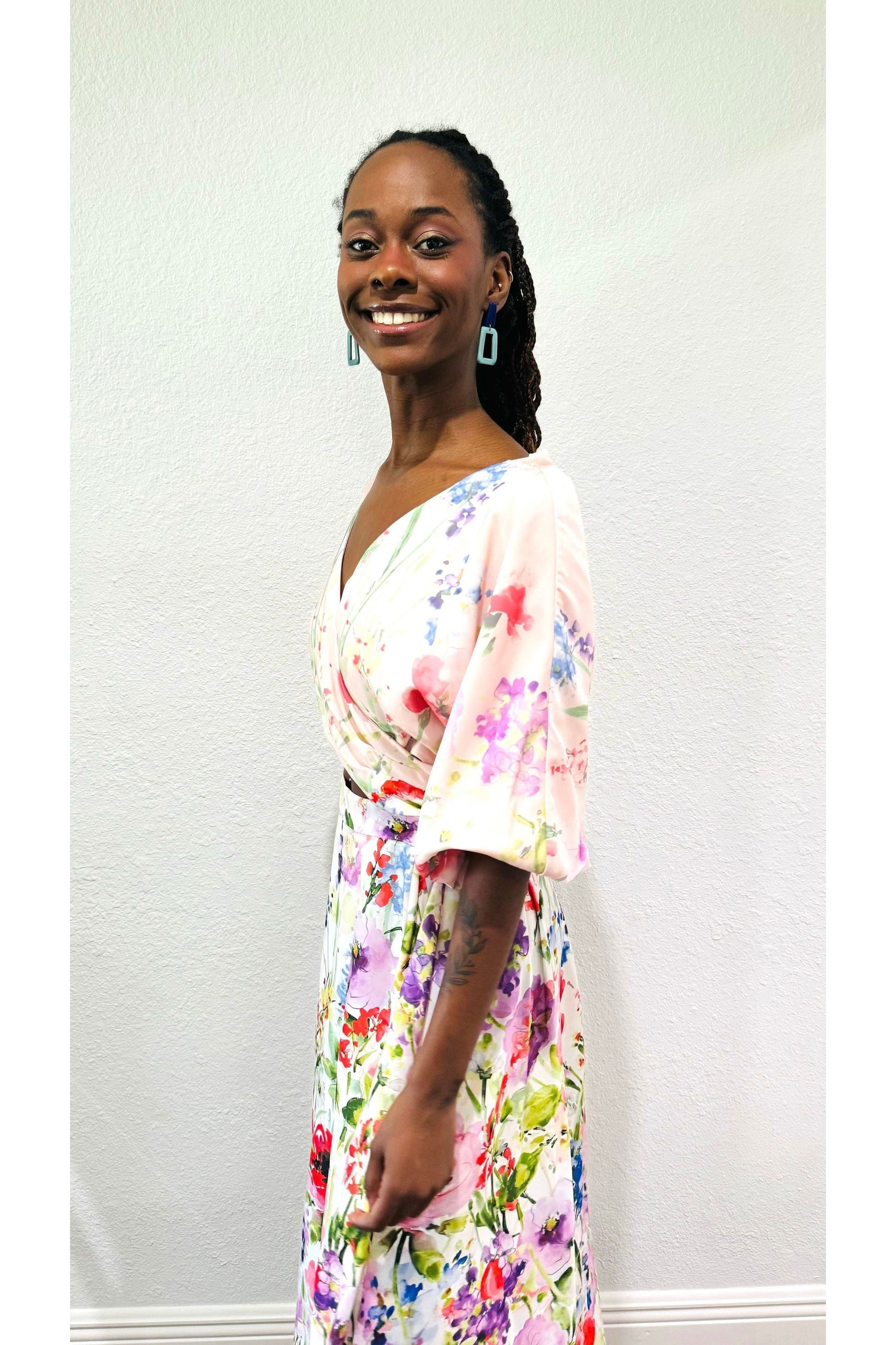 Drapey Twill Dress By Sienna - D-S Fashion Sophisticated Boutique