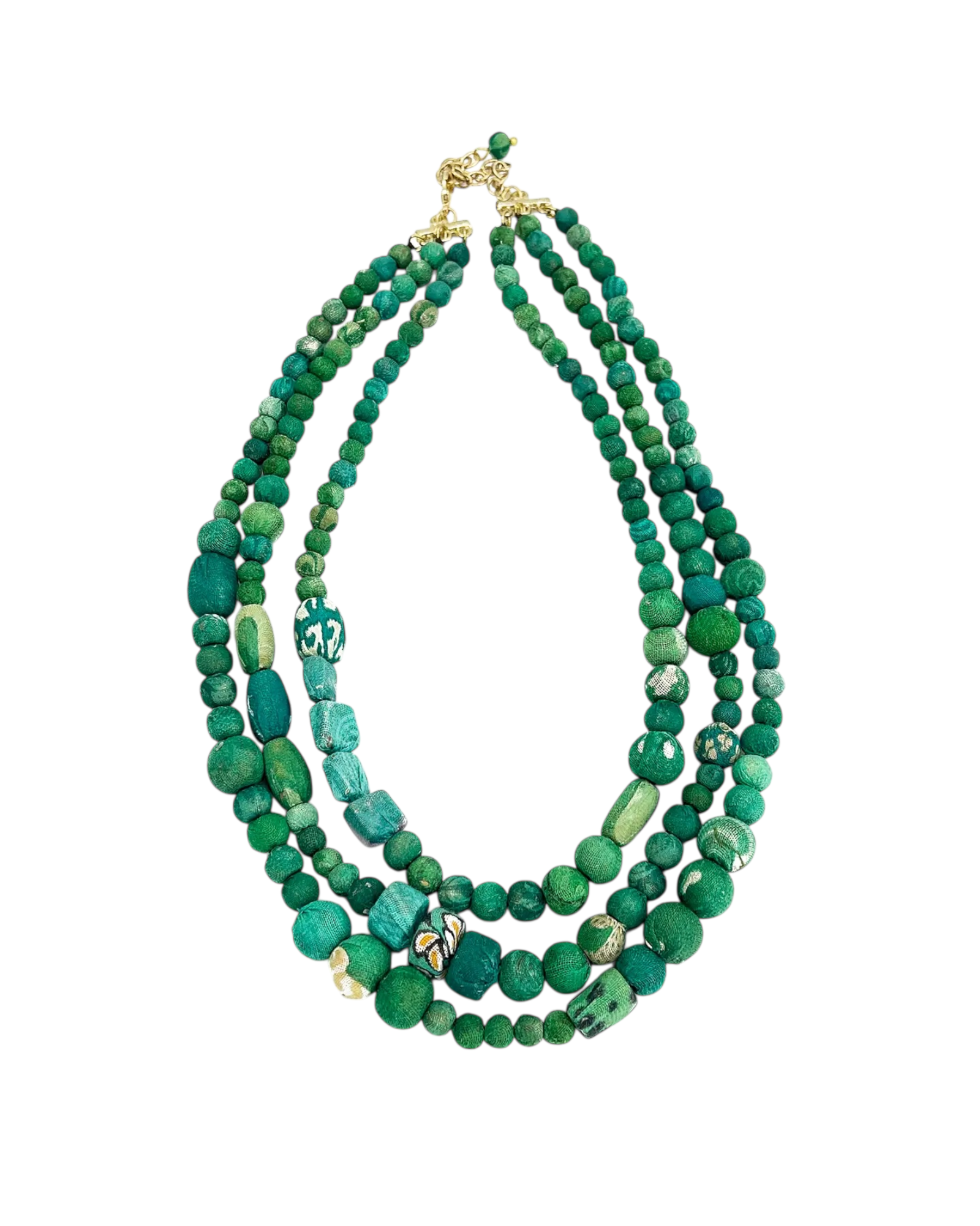 Trinity Seagrass Layered Necklace