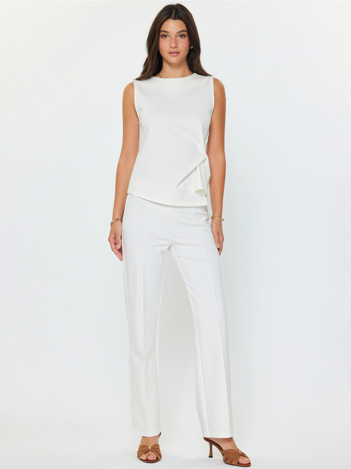 Asymmetric Twist Ponte Top