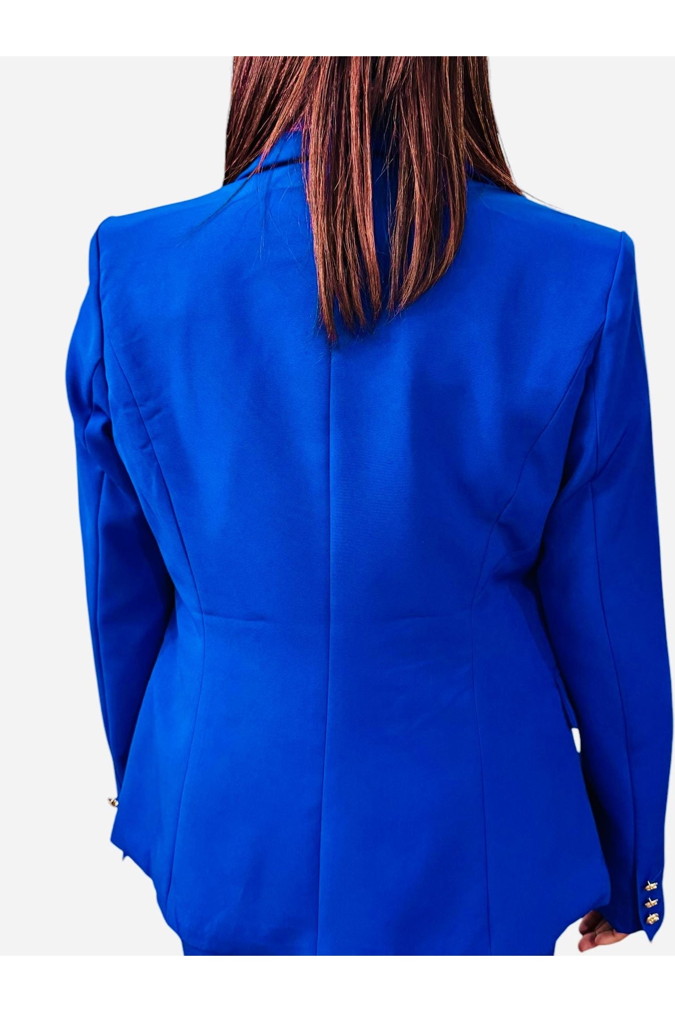 Timeless Double-Breasted Gold Button Blazer - D-S Fashion Sophisticated Boutique