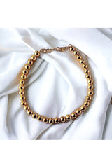 Golden Sphere Chain Necklace - D-S Fashion Sophisticated Boutique