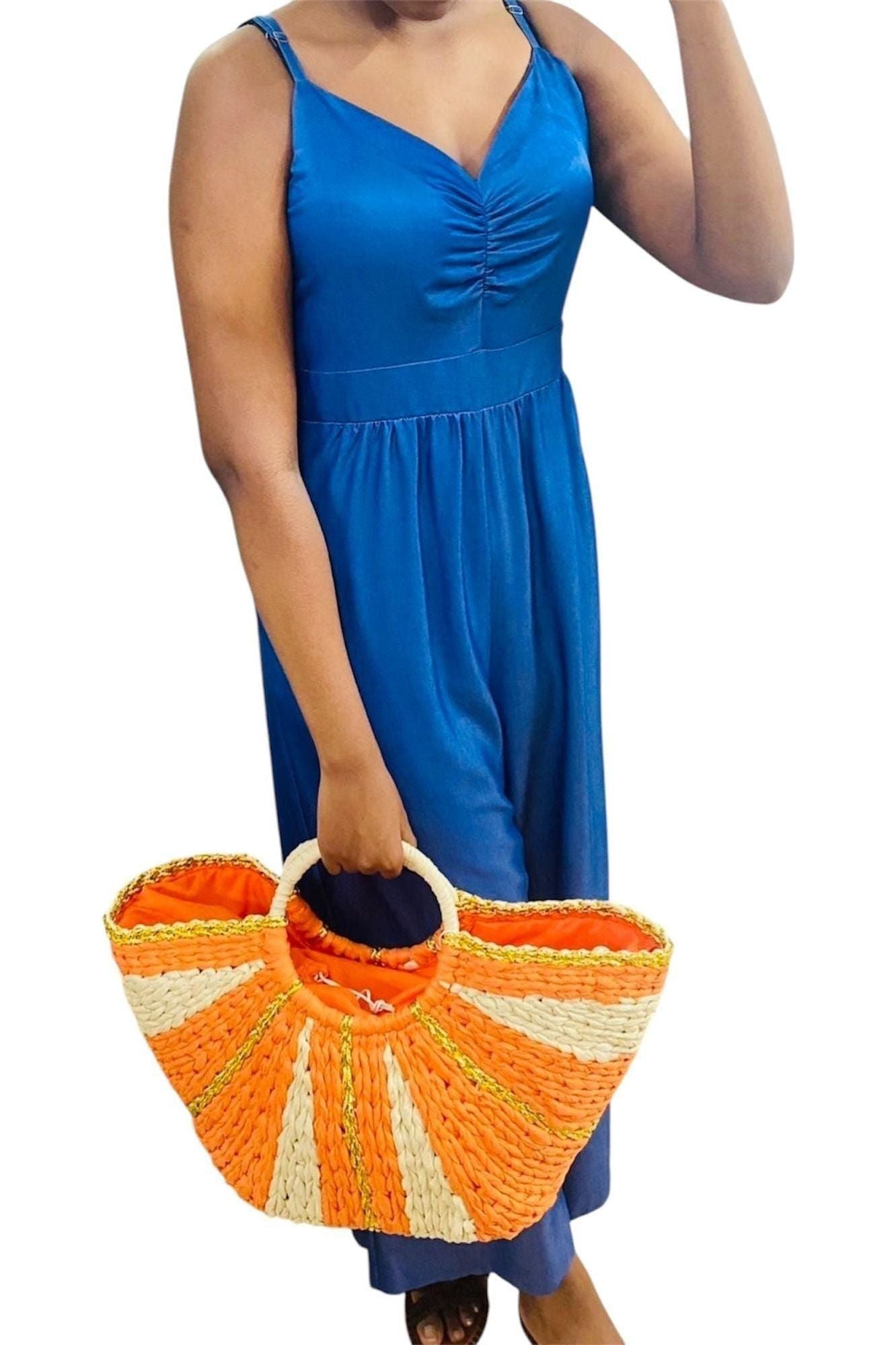 Embroidered Denim Jumpsuit - D-S Fashion Sophisticated Boutique