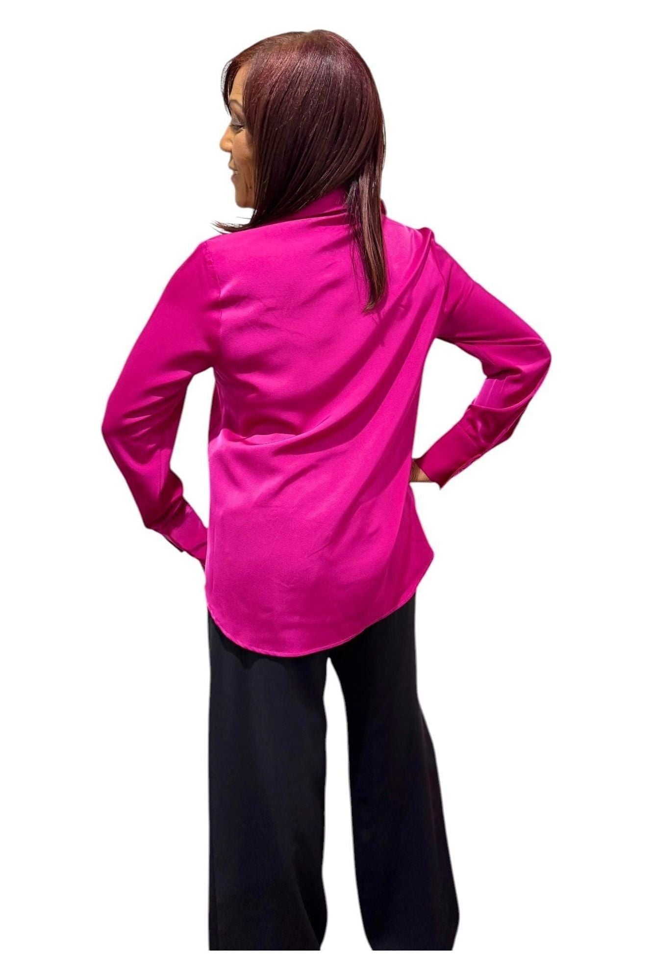 Long Sleeve Satin Shirt 
