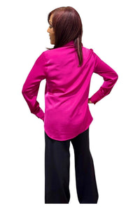 Long Sleeve Satin Shirt 
