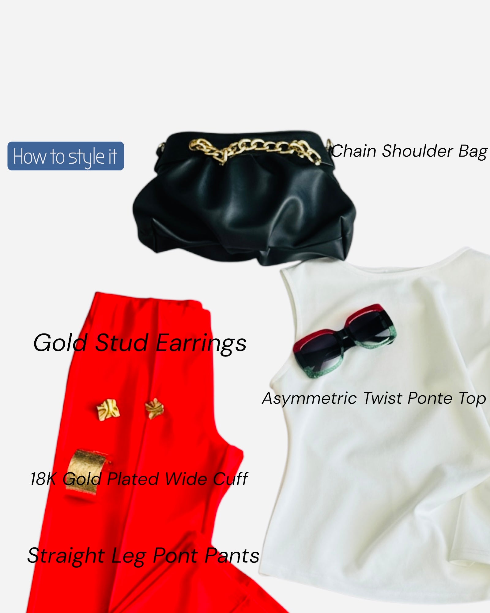 Asymmetric Twist Ponte Top
